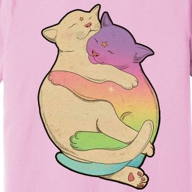 Cute Cat Love Hugging Out Premium T-Shirt