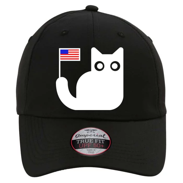 Cute Cat USA Tail Flag The Original Performance Cap