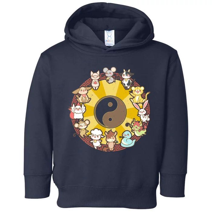 Cute Chinese Zodiac Animals Toddler Hoodie