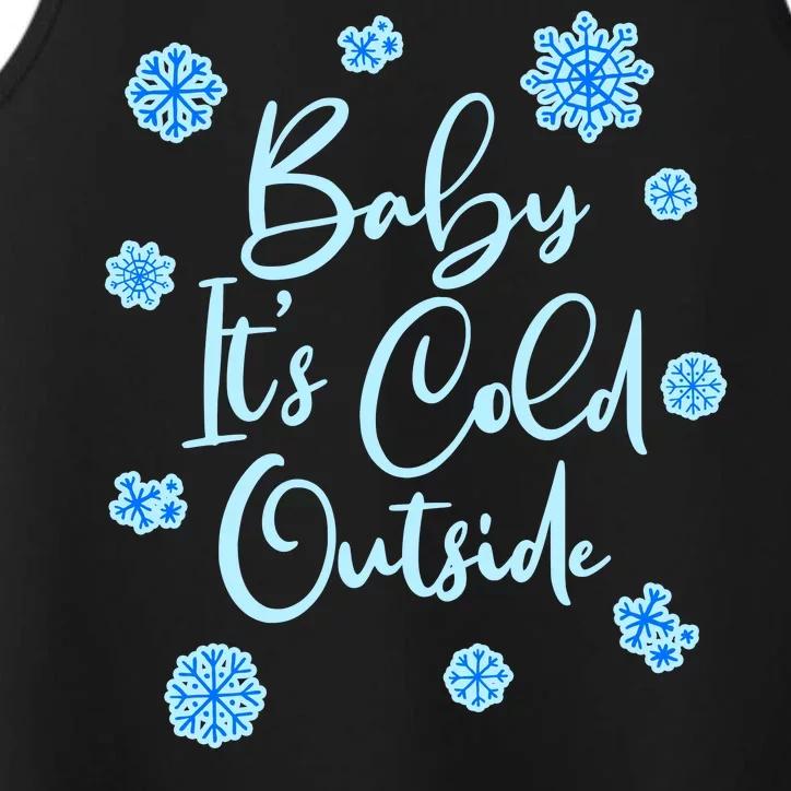 Cute Christmas Baby It's Cold Outside Performance Tank