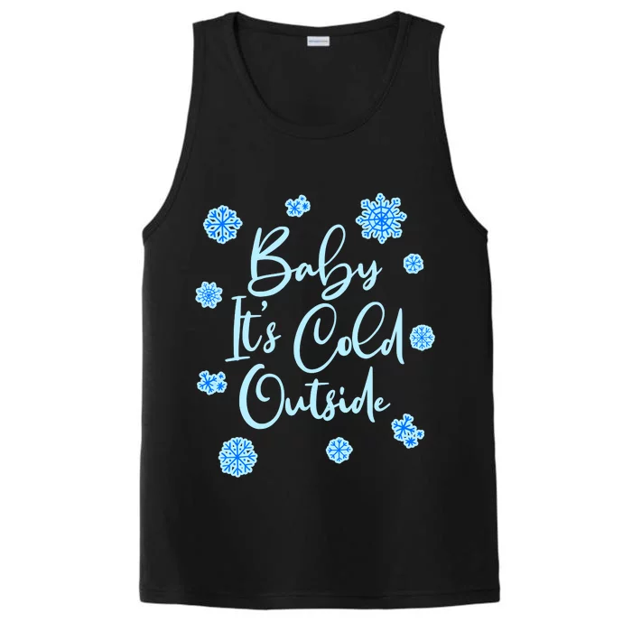 Cute Christmas Baby It's Cold Outside Performance Tank