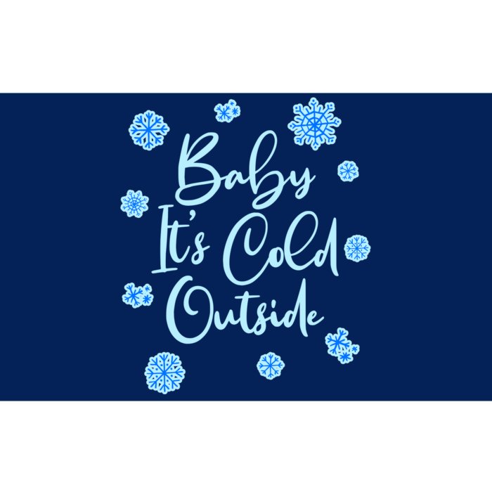 Cute Christmas Baby It's Cold Outside Bumper Sticker