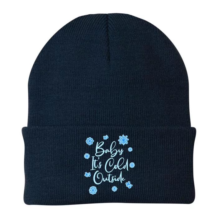 Cute Christmas Baby It's Cold Outside Knit Cap Winter Beanie