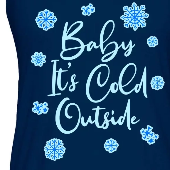 Cute Christmas Baby It's Cold Outside Ladies Essential Flowy Tank