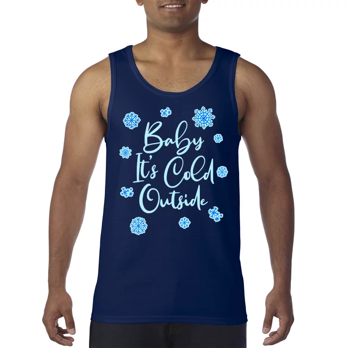 Cute Christmas Baby It's Cold Outside Tank Top