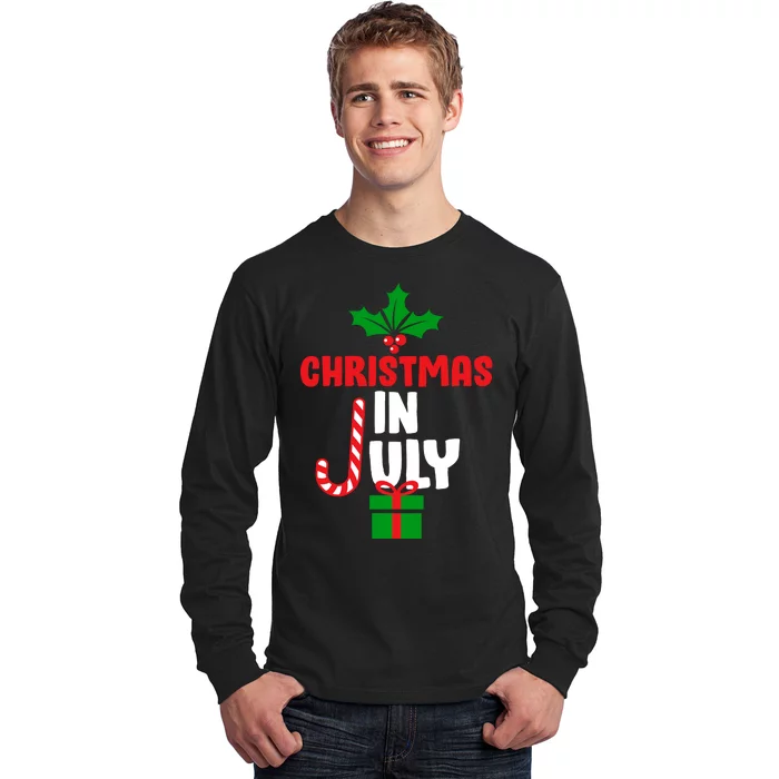 Cute Christmas In July Long Sleeve Shirt