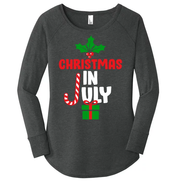 Cute Christmas In July Women's Perfect Tri Tunic Long Sleeve Shirt