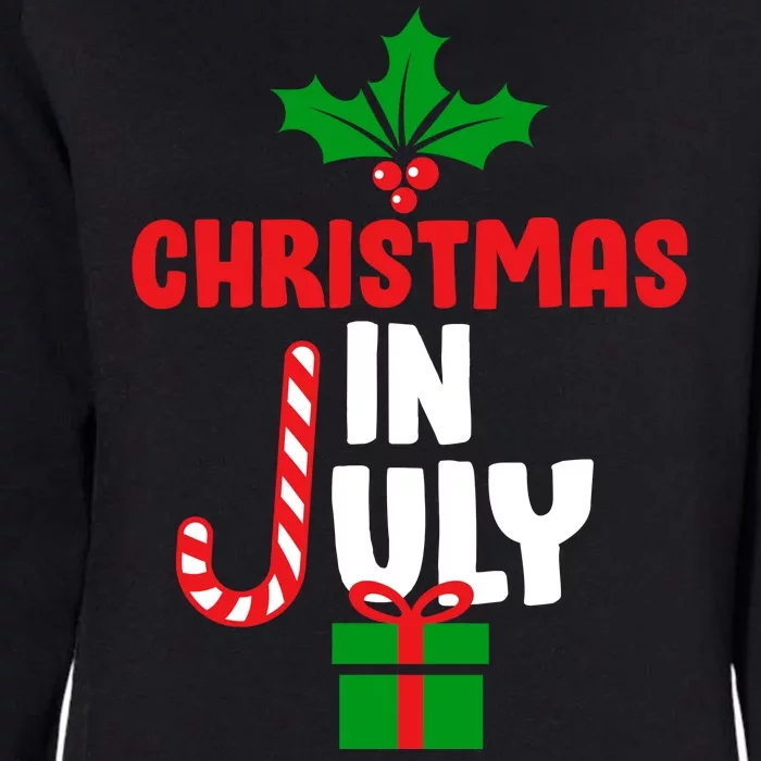 Cute Christmas In July Womens California Wash Sweatshirt