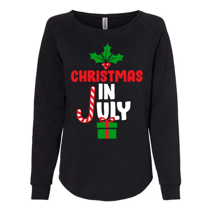 Cute Christmas In July Womens California Wash Sweatshirt