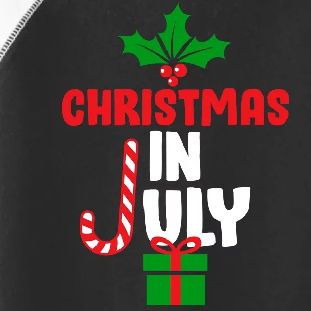 Cute Christmas In July Toddler Fine Jersey T-Shirt