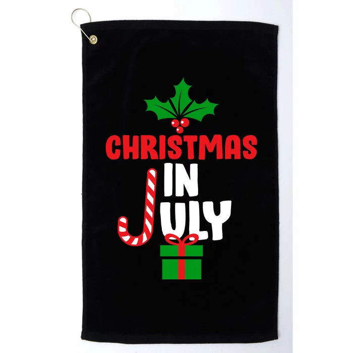 Cute Christmas In July Platinum Collection Golf Towel