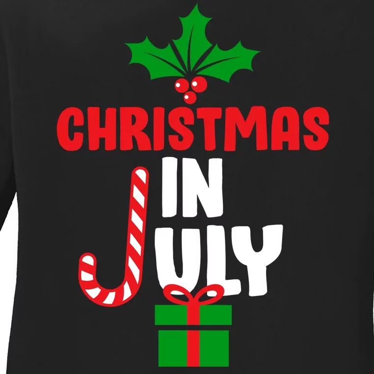 Cute Christmas In July Ladies Long Sleeve Shirt