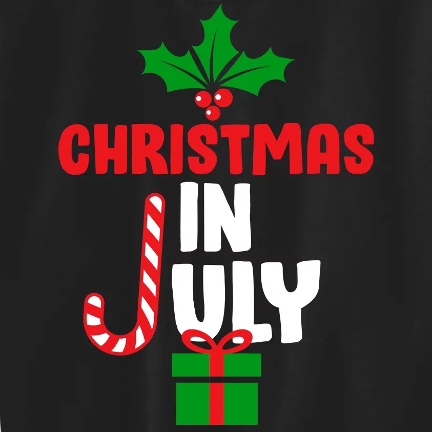 Cute Christmas In July Kids Sweatshirt