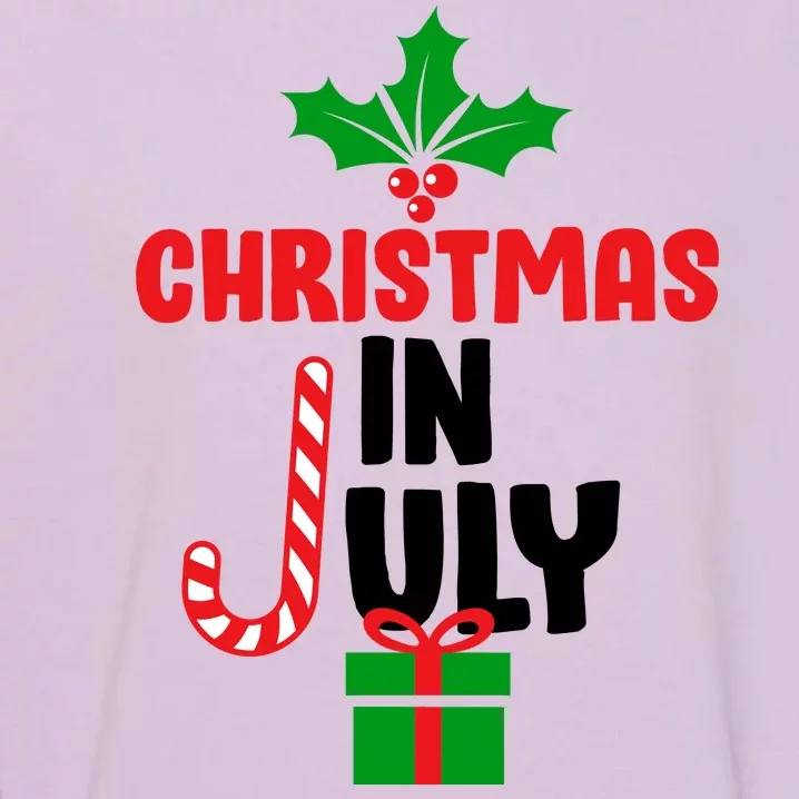 Cute Christmas In July Garment-Dyed Sweatshirt