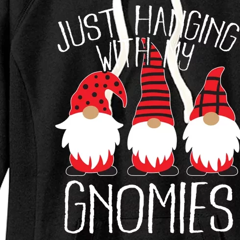 Cute Christmas Just Hanging With My Gnomies Women's Fleece Hoodie