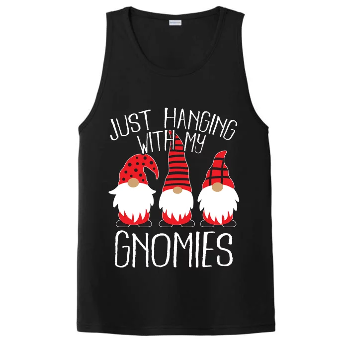 Cute Christmas Just Hanging With My Gnomies Performance Tank