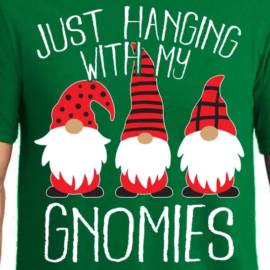 Cute Christmas Just Hanging With My Gnomies Pajama Set