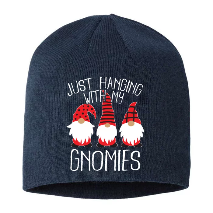 Cute Christmas Just Hanging With My Gnomies 8 1/2in Sustainable Knit Beanie