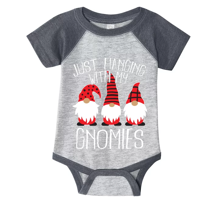 Cute Christmas Just Hanging With My Gnomies Infant Baby Jersey Bodysuit