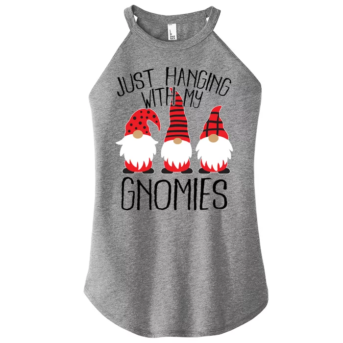 Cute Christmas Just Hanging With My Gnomies Women’s Perfect Tri Rocker Tank