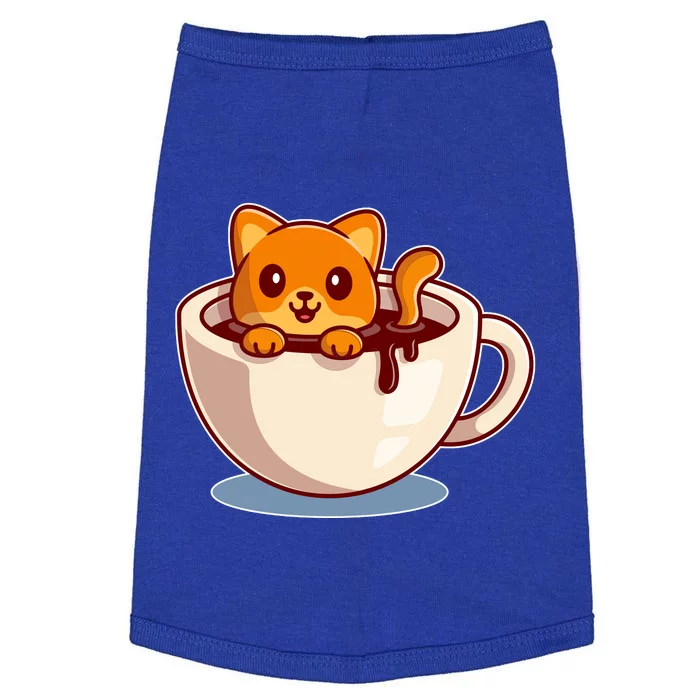 Cute Coffee Kitty Doggie Tank