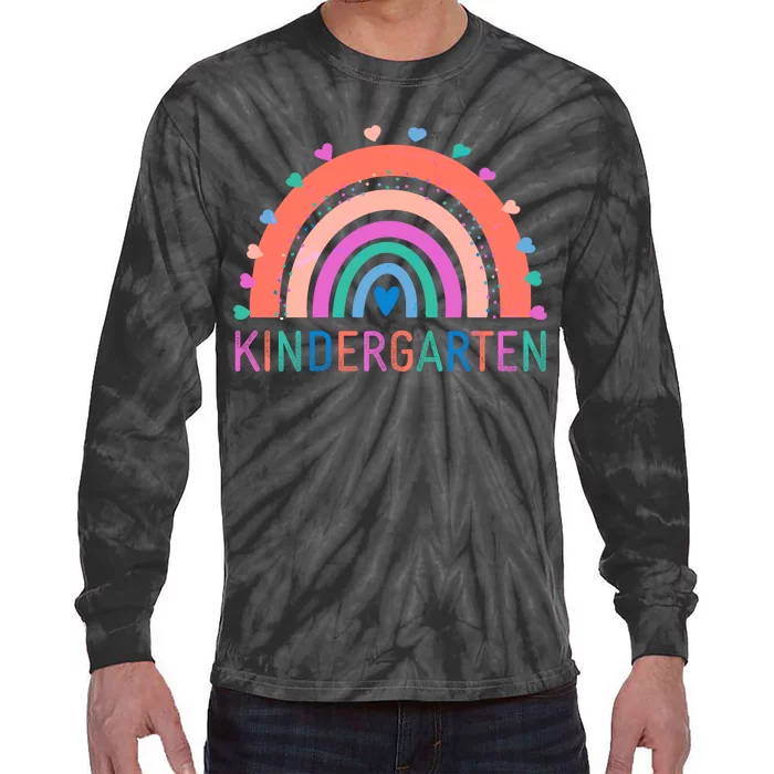 Cute Colorful Kindergarten Rainbow Tie-Dye Long Sleeve Shirt