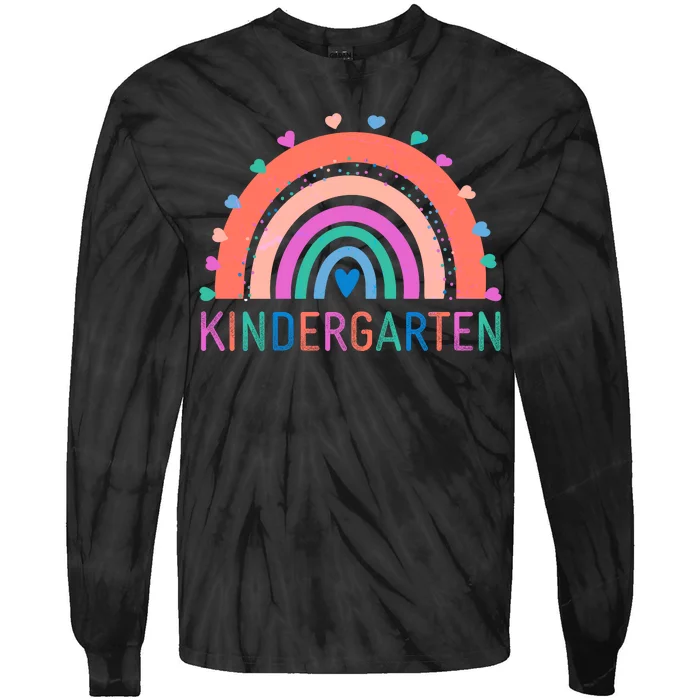 Cute Colorful Kindergarten Rainbow Tie-Dye Long Sleeve Shirt