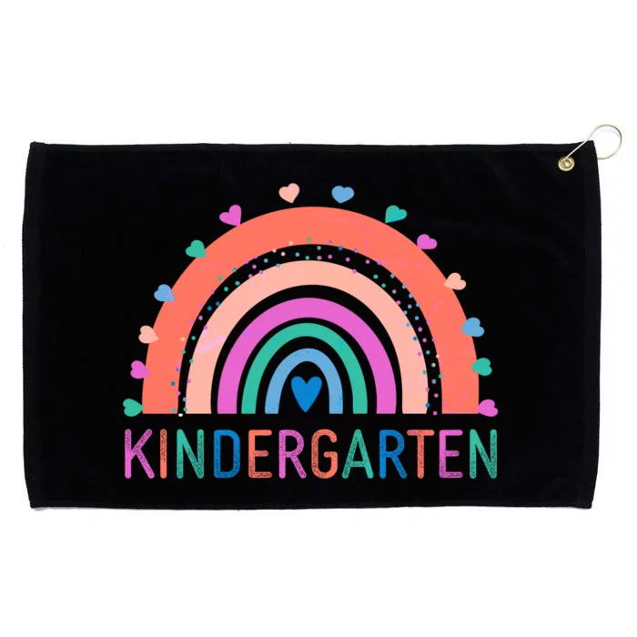 Cute Colorful Kindergarten Rainbow Grommeted Golf Towel