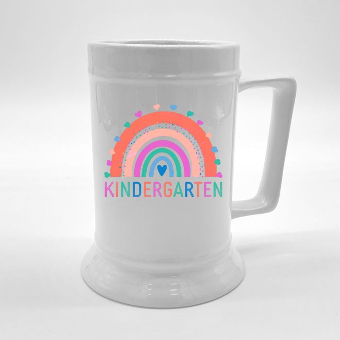 Cute Colorful Kindergarten Rainbow Front & Back Beer Stein