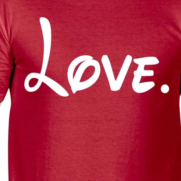 Cute Cursive Love Valentines Day Comfort Colors T-Shirt