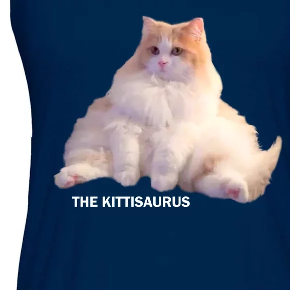 Cute DD The Cat Kittisaurus Ladies Essential Flowy Tank