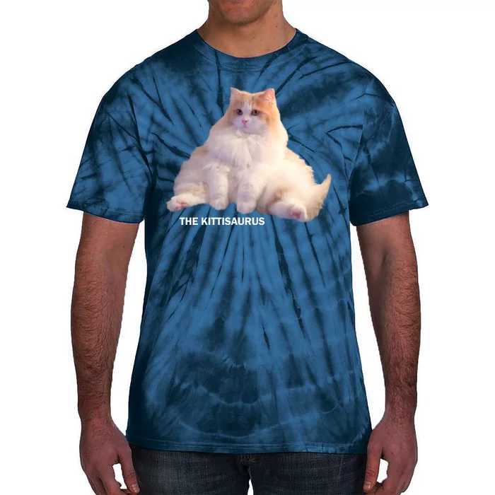 Cute DD The Cat Kittisaurus Tie-Dye T-Shirt