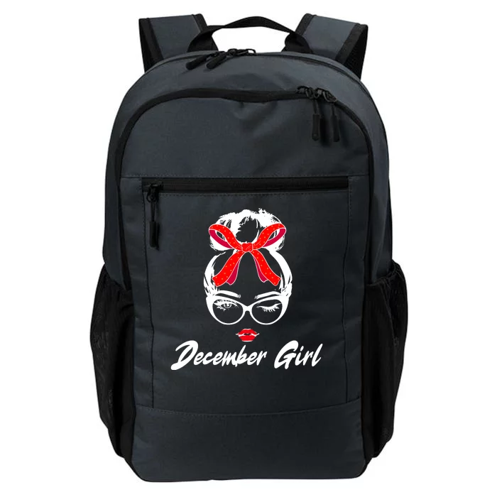 Cute December Girl Birthday Daily Commute Backpack