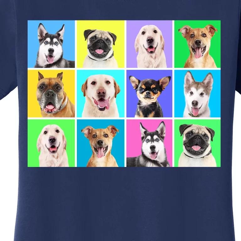 Cute Dogs Portrait Women's T-Shirt