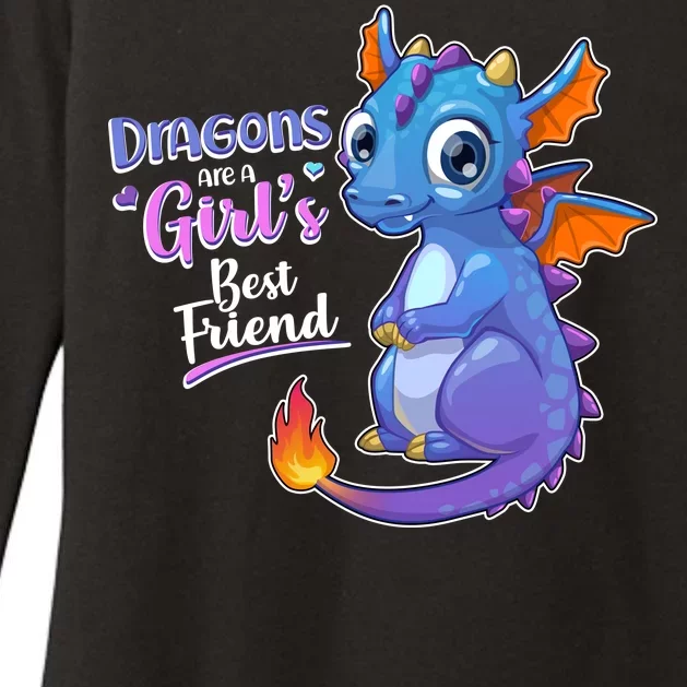 Cute Dragons Are A Girl's Best Friend Womens CVC Long Sleeve Shirt