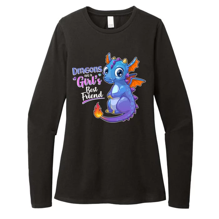 Cute Dragons Are A Girl's Best Friend Womens CVC Long Sleeve Shirt