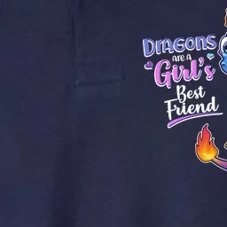 Cute Dragons Are A Girl's Best Friend Softstyle Adult Sport Polo