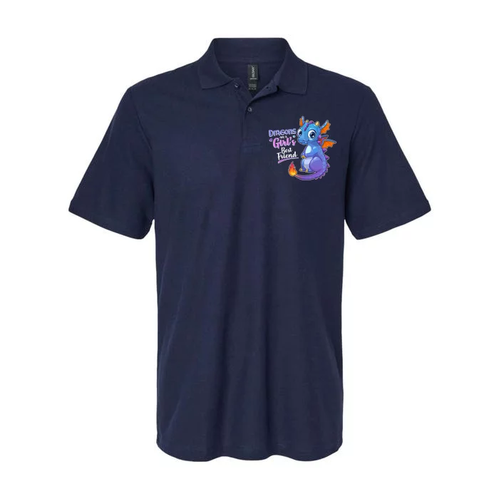 Cute Dragons Are A Girl's Best Friend Softstyle Adult Sport Polo