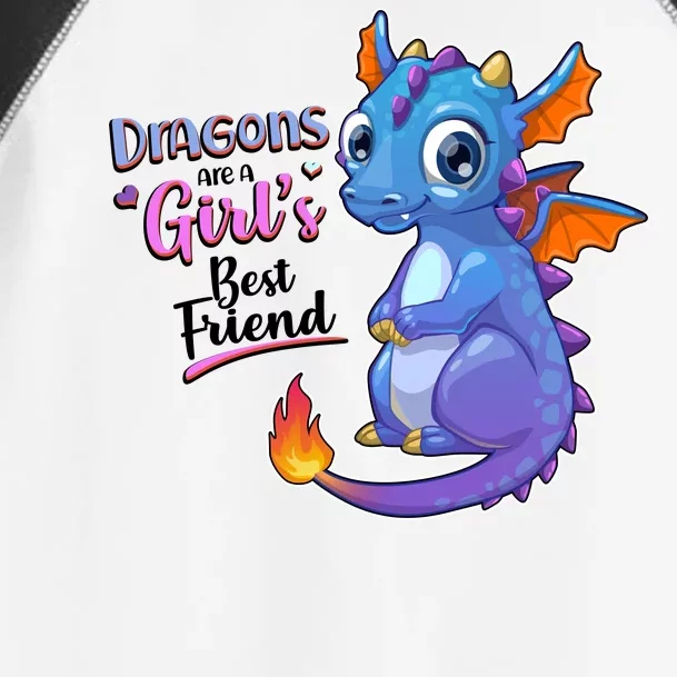 Cute Dragons Are A Girl's Best Friend Toddler Fine Jersey T-Shirt