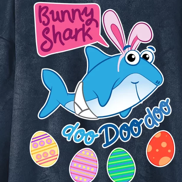 Cute Easter Baby Shark Doo Doo Doo Hooded Wearable Blanket