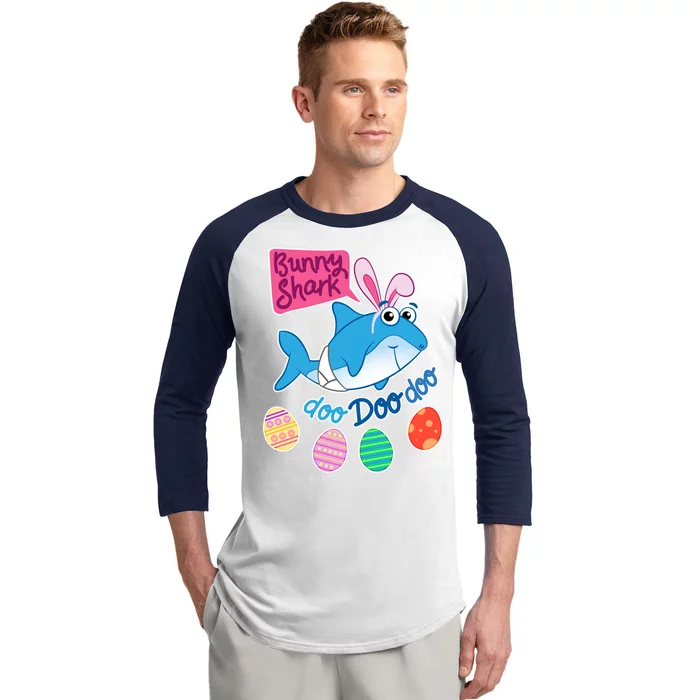 Cute Easter Baby Shark Doo Doo Doo Baseball Sleeve Shirt