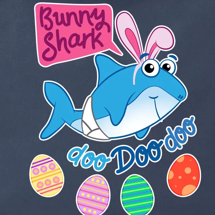 Cute Easter Baby Shark Doo Doo Doo Zip Tote Bag