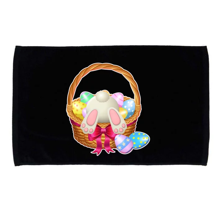 Cute Easter Bunny Basket Microfiber Hand Towel