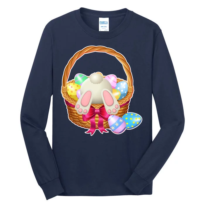 Cute Easter Bunny Basket Tall Long Sleeve T-Shirt