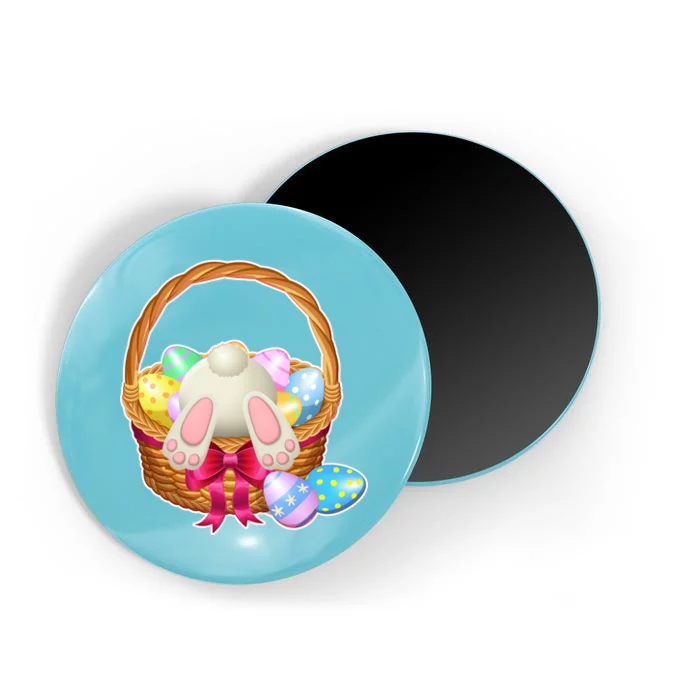 Cute Easter Bunny Basket Magnet