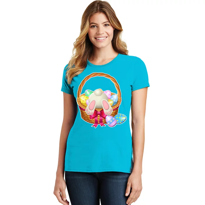 Cute Easter Bunny Basket Women's T-Shirt