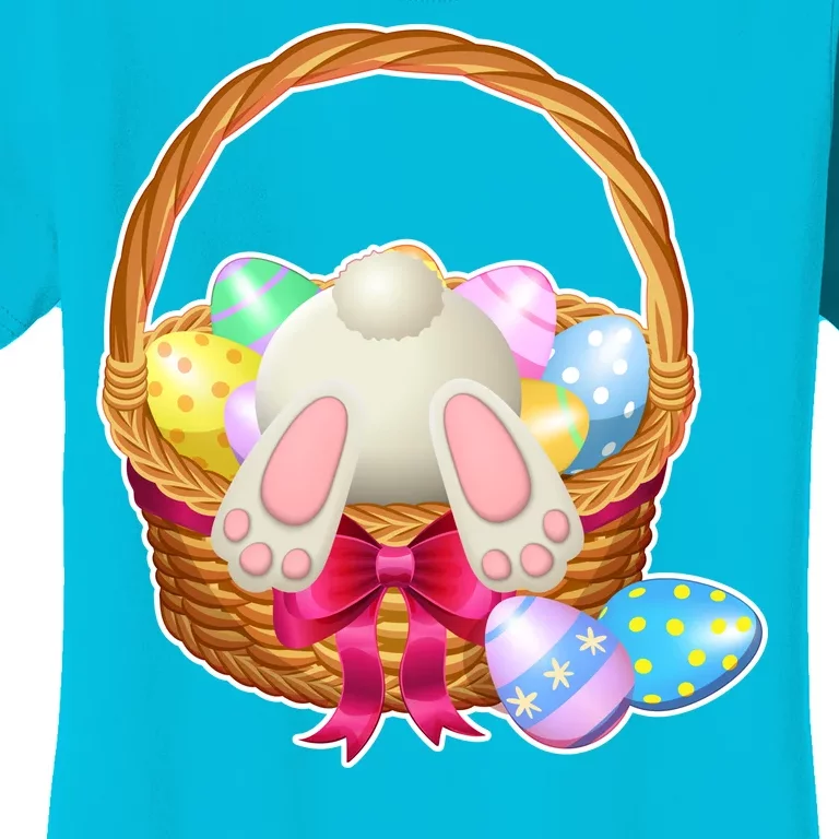 Cute Easter Bunny Basket Women's T-Shirt