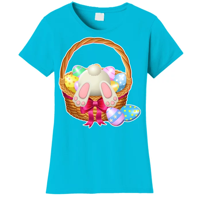 Cute Easter Bunny Basket Women's T-Shirt