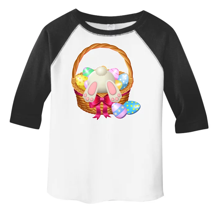 Cute Easter Bunny Basket Toddler Fine Jersey T-Shirt