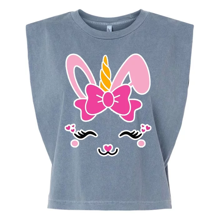 Cute Easter Bunny Unicorn Magical Garment-Dyed Women's Muscle Tee